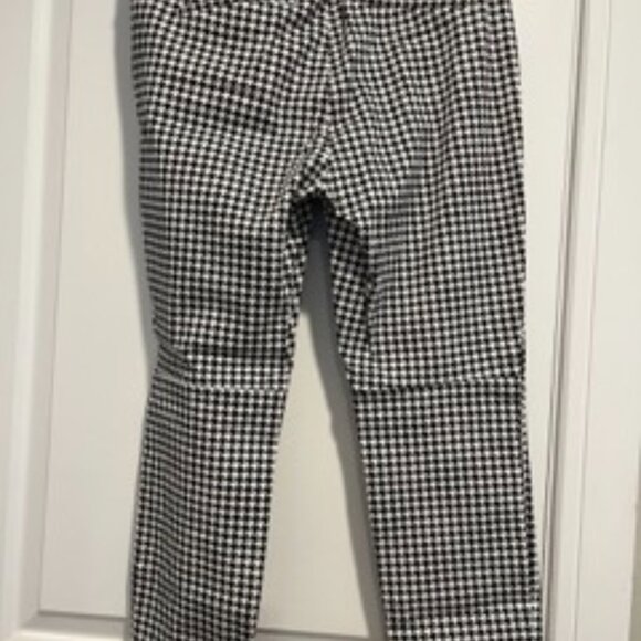 JCrew Factory Winnie Pant 10P Houndstooth (Black and White) - Picture 2 of 7
